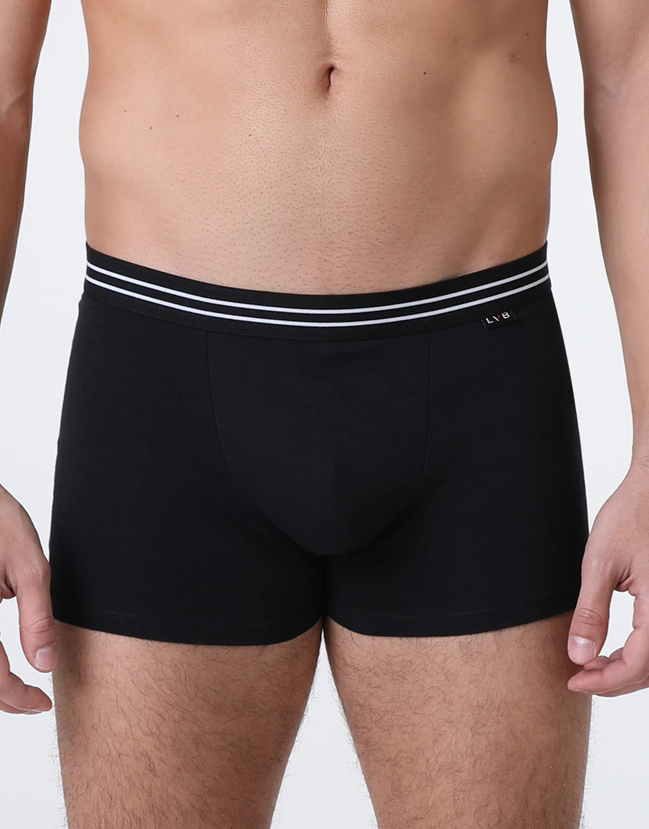 Bipack Boxer Basic Multipack in Stretch Cotton, nero