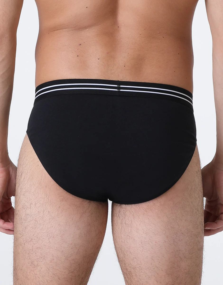 Bipack Slip Basic Multipack in Stretch Cotton, nero - Image 2