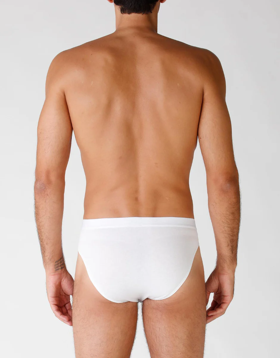 Bipack slip in cotone elasticizzato, bianco - Image 2