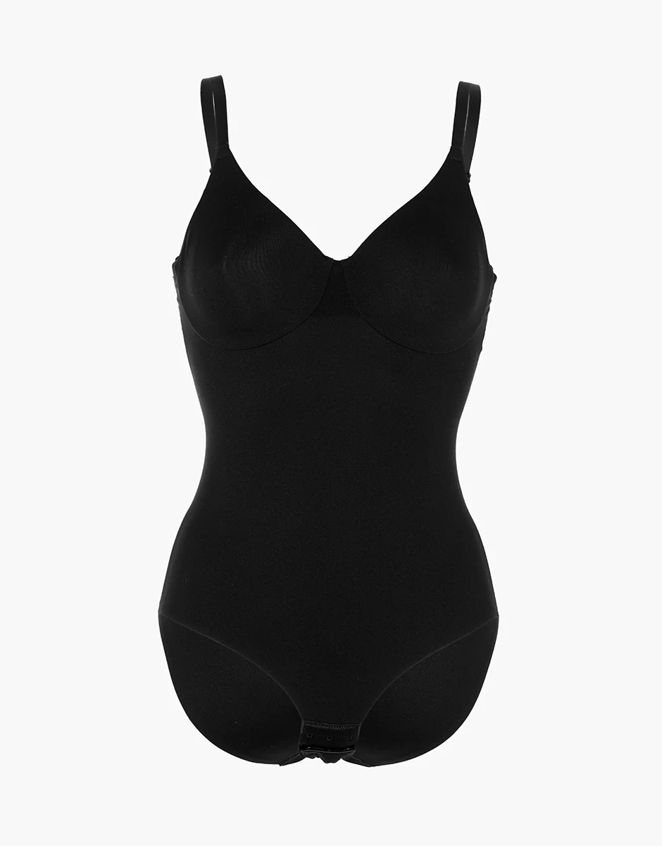 Body con Ferretto Invisible Essence in microfibra, nero - Image 4