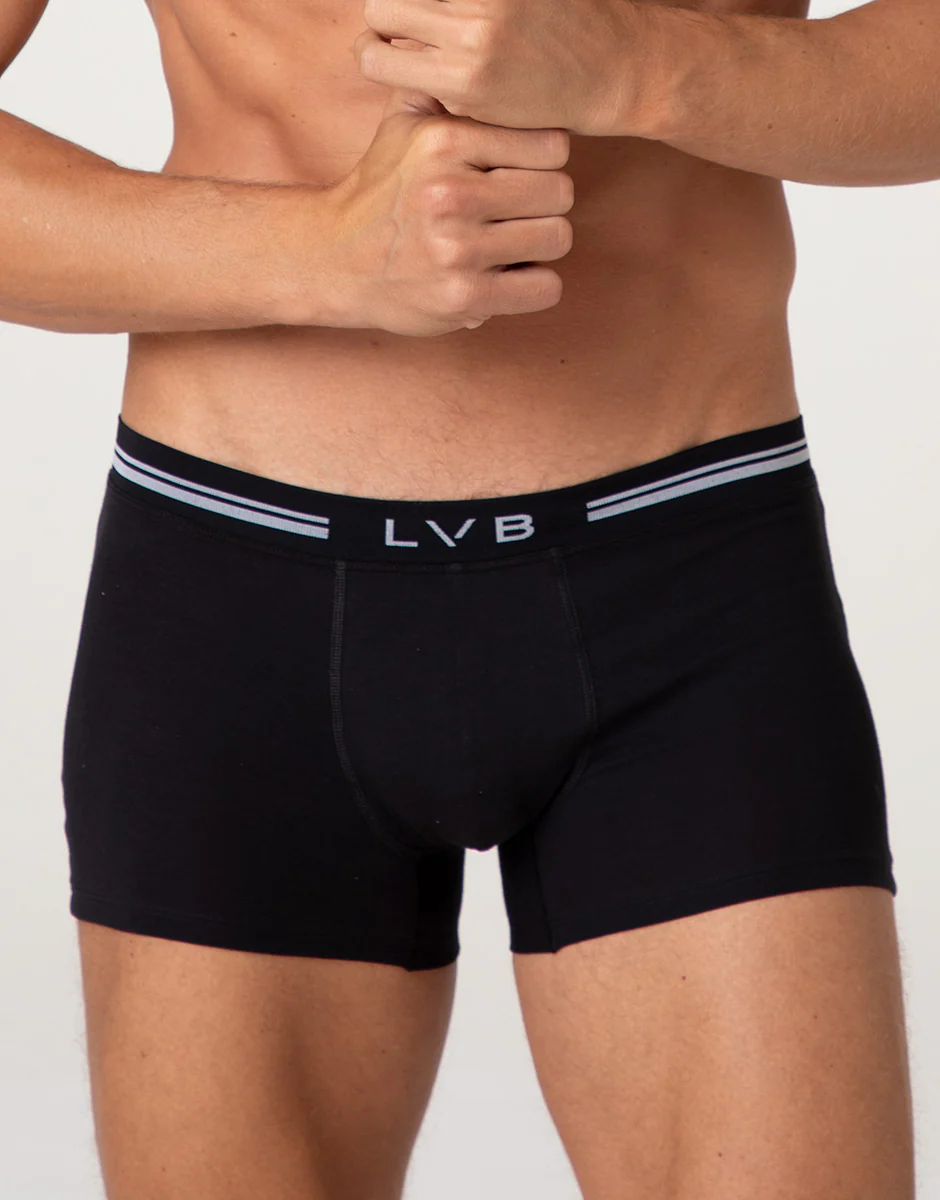 Boxer Comfort 360 Stretch Cotton, nero