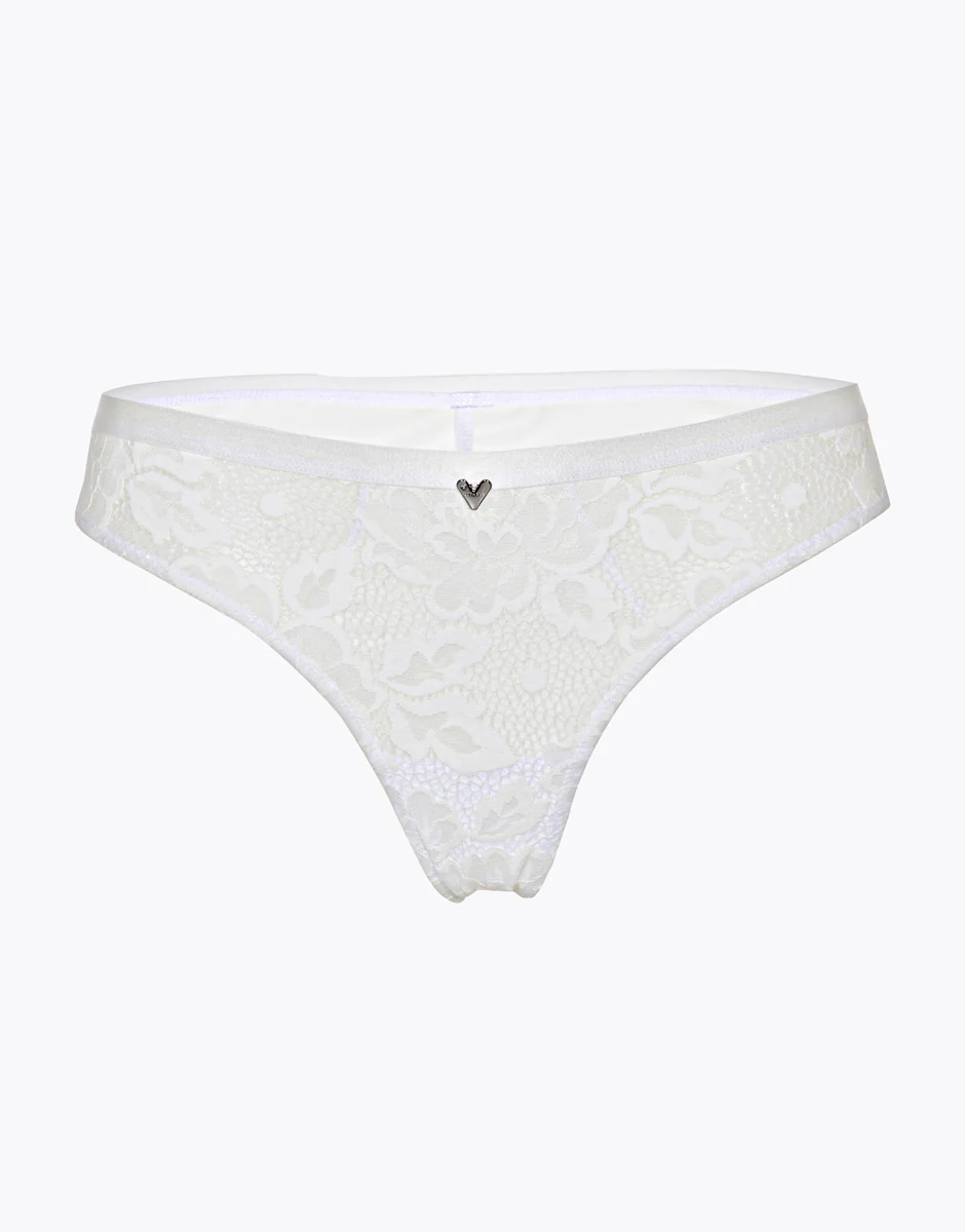 Brasiliano Anniversary Lace in pizzo riciclato e tulle, bianco - Image 7