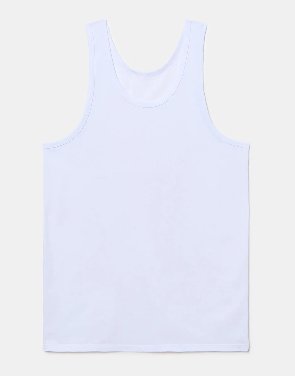 Canotta girocollo Cool Sensation in Stretch Cotton, bianco - Image 4