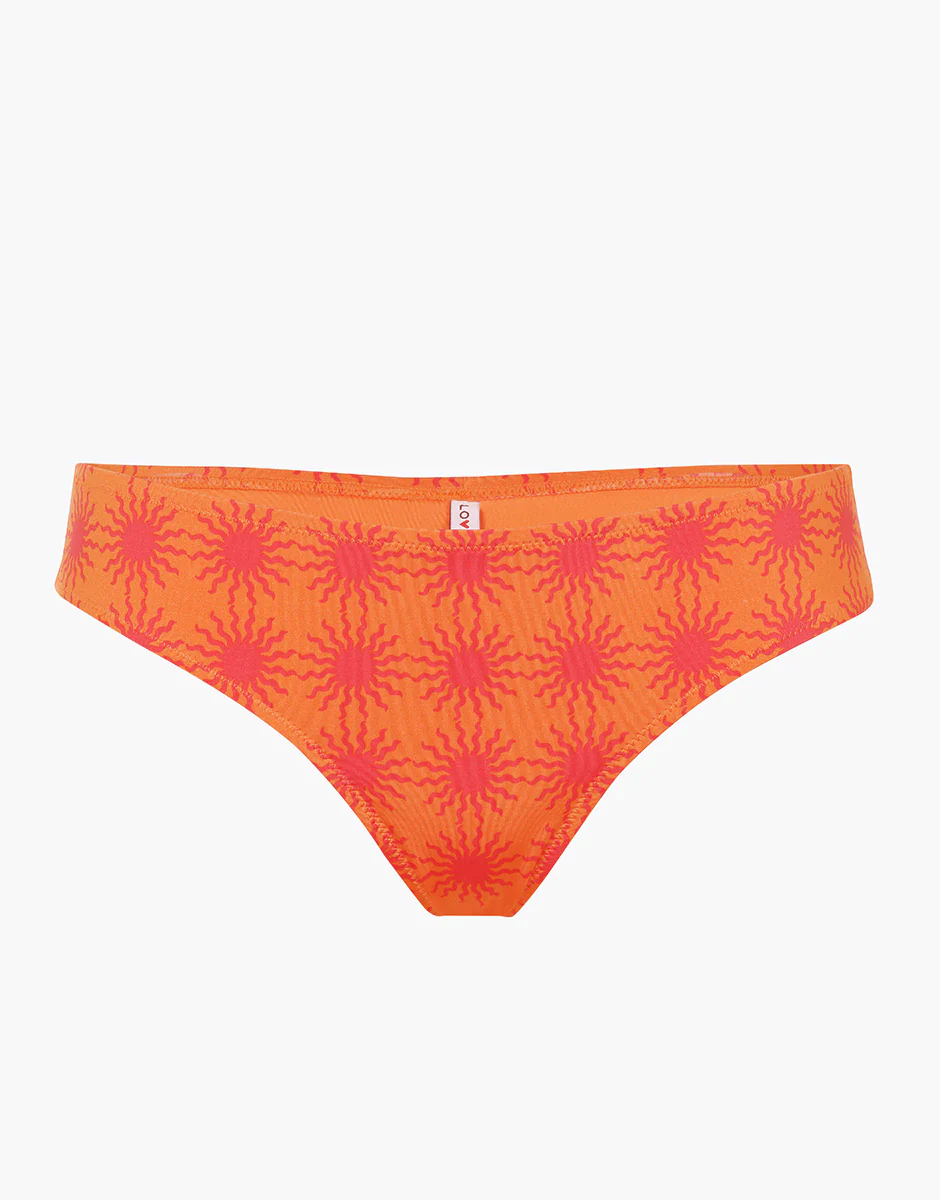 Costume Brasiliano Essential Micro, arancione stampa sole - Image 5
