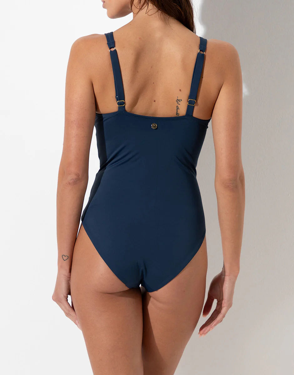 Costume Intero senza Ferretto Rephined Shaping Micro, blu notte - Image 2