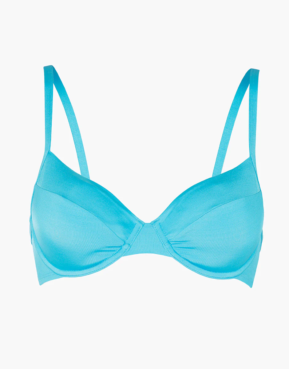 Costume Reggiseno con Ferretto Essential Micro, turchese - Image 6