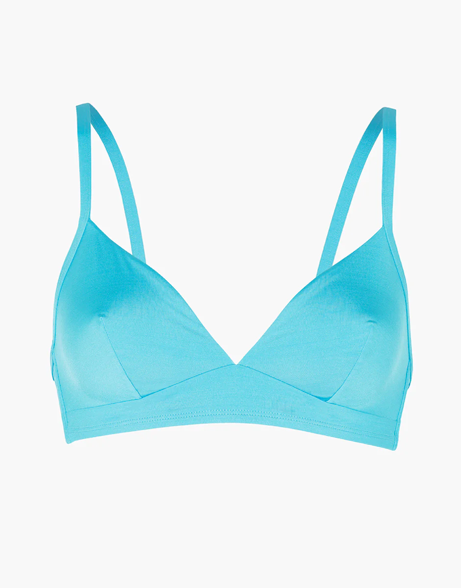 Costume Reggiseno Triangolo Essential Micro, turchese - Image 6