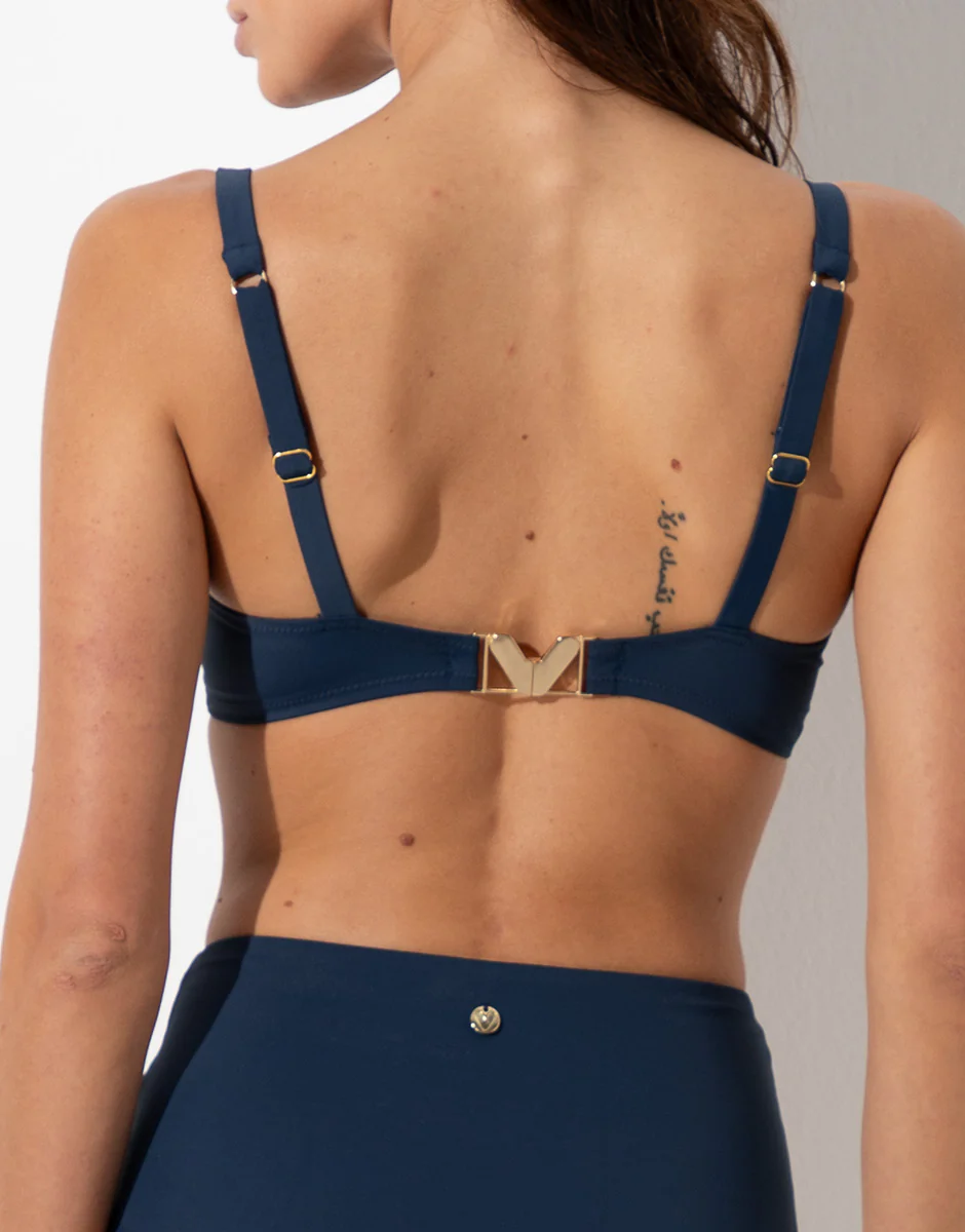 Costume Reggiseno Vela con Ferretto Rephined Shaping Micro, blu notte - Image 2