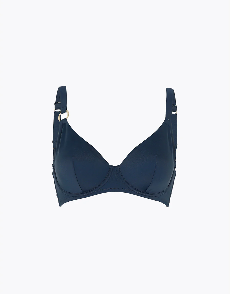 Costume Reggiseno Vela con Ferretto Rephined Shaping Micro, blu notte - Image 6