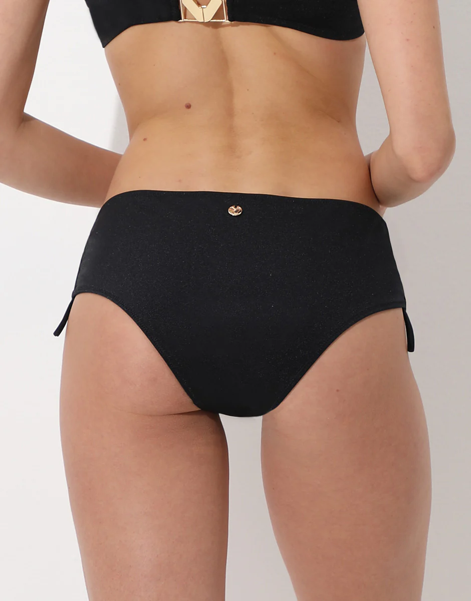 Costume Slip Alto con Coulisse Expert Shiny Micro, nero - Image 2
