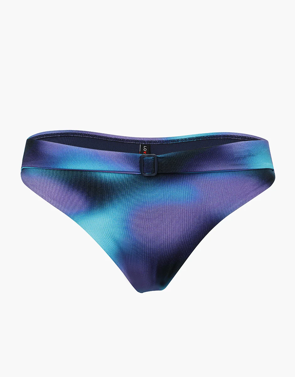 Costume Slip con Cinturina Printed Trendy Shiny Micro, stampa multicolor sfumata - Image 5