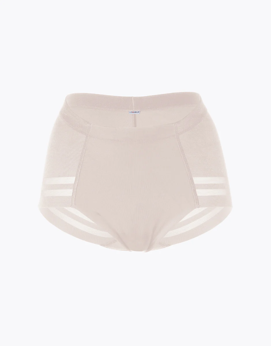 Guaina contenitiva Modern Shaping in microfibra doppiata e tulle, skin - Image 7