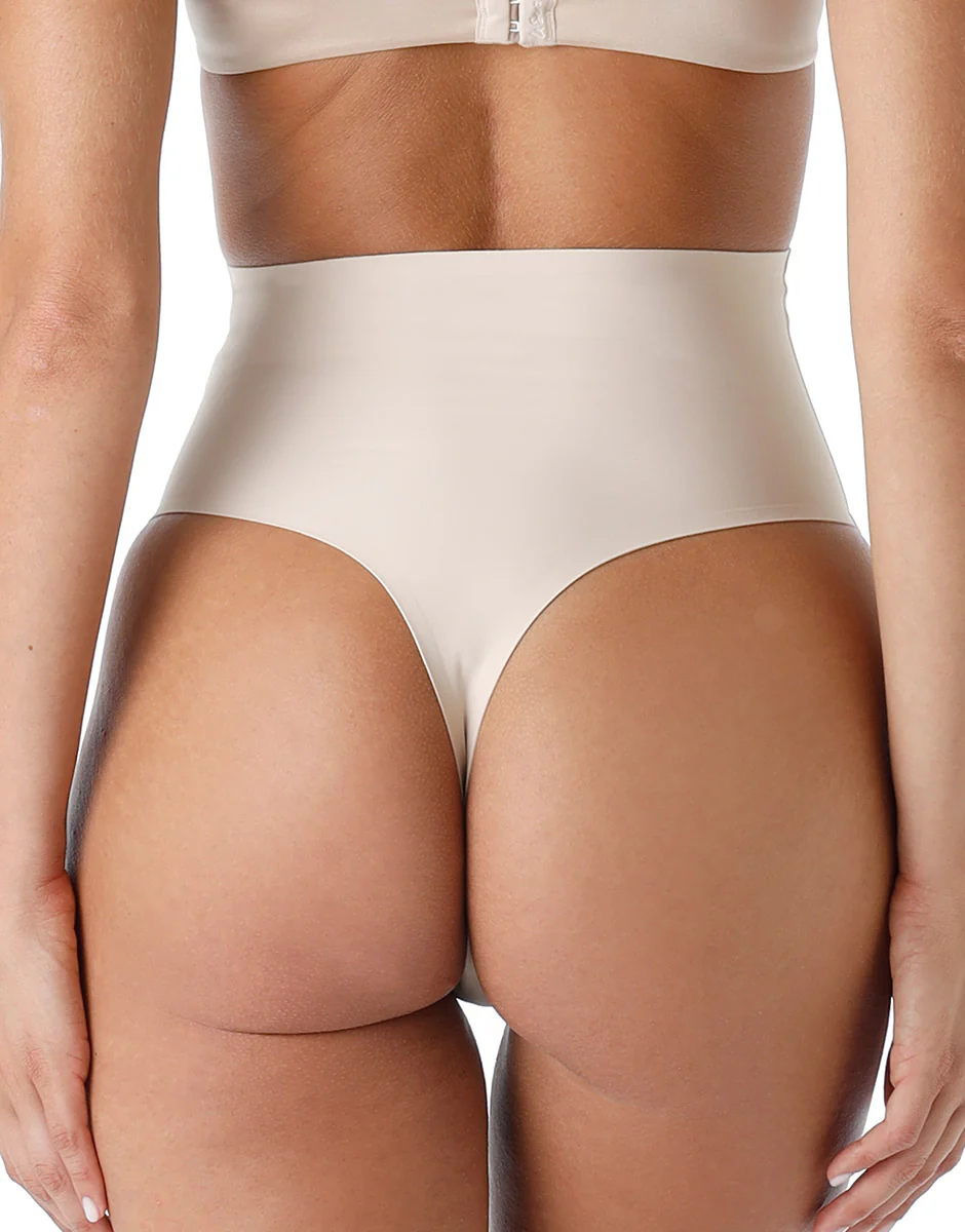 Guaina Perizoma Vita Alta modellante Smooth Shaping in microfibra, skin - Image 3