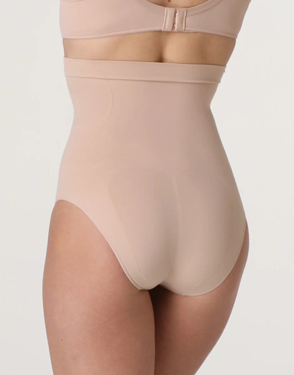 Guaina Slip Vita Alta modellante Silhouette Shaping in microfibra, cipria - Image 3