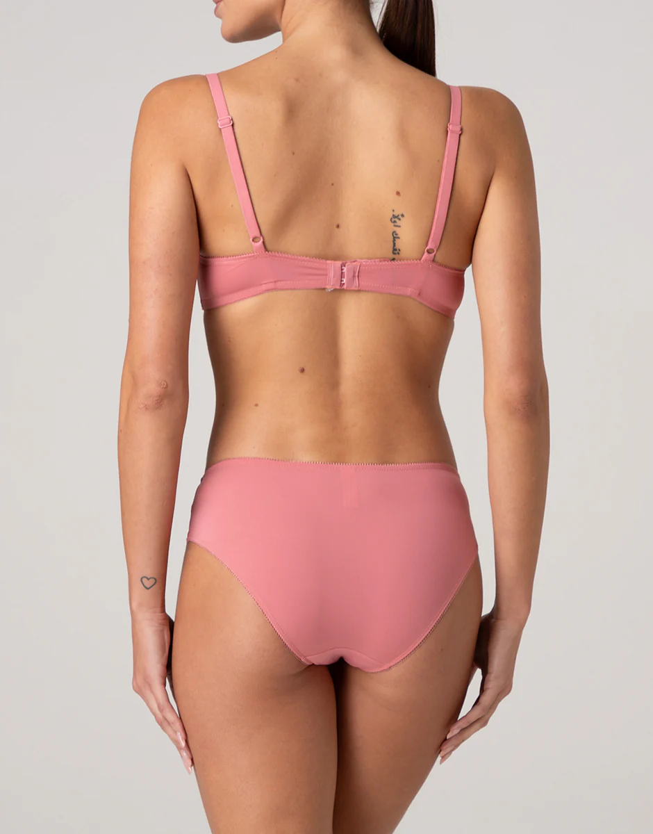 Reggiseno a vela con ferretto Floreal Lace in pizzo, rosa pesco - Image 2