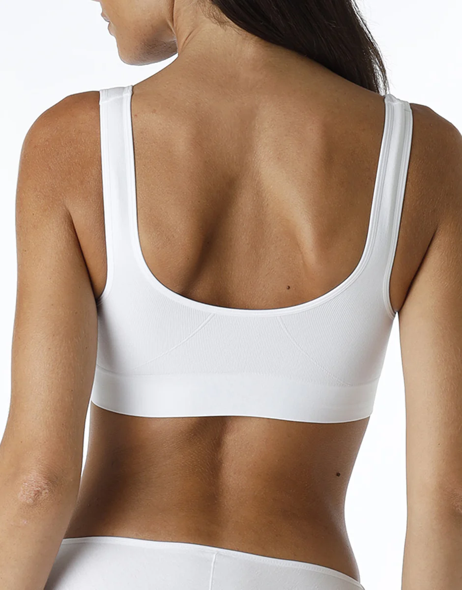 Reggiseno brassière yoga Active Comfort a basso impatto, bianco - Image 3