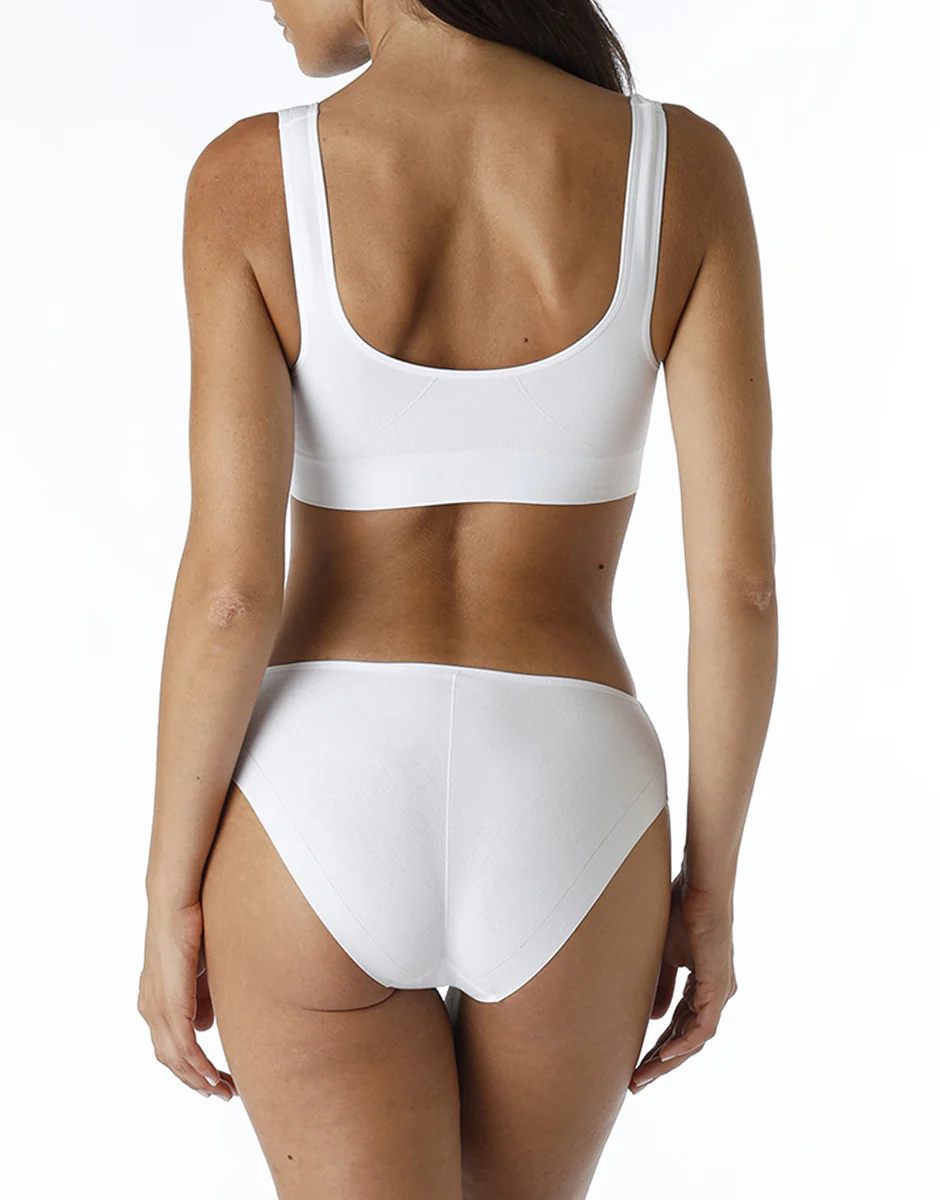 Reggiseno brassière yoga Active Comfort a basso impatto, bianco - Image 5