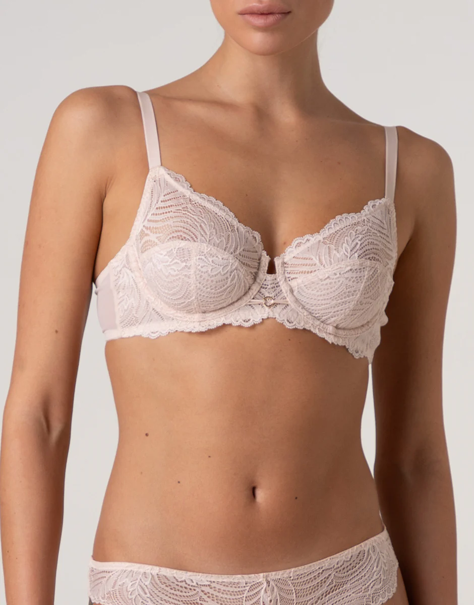 Reggiseno con Ferretto Daily Lace in pizzo, rosa cipria