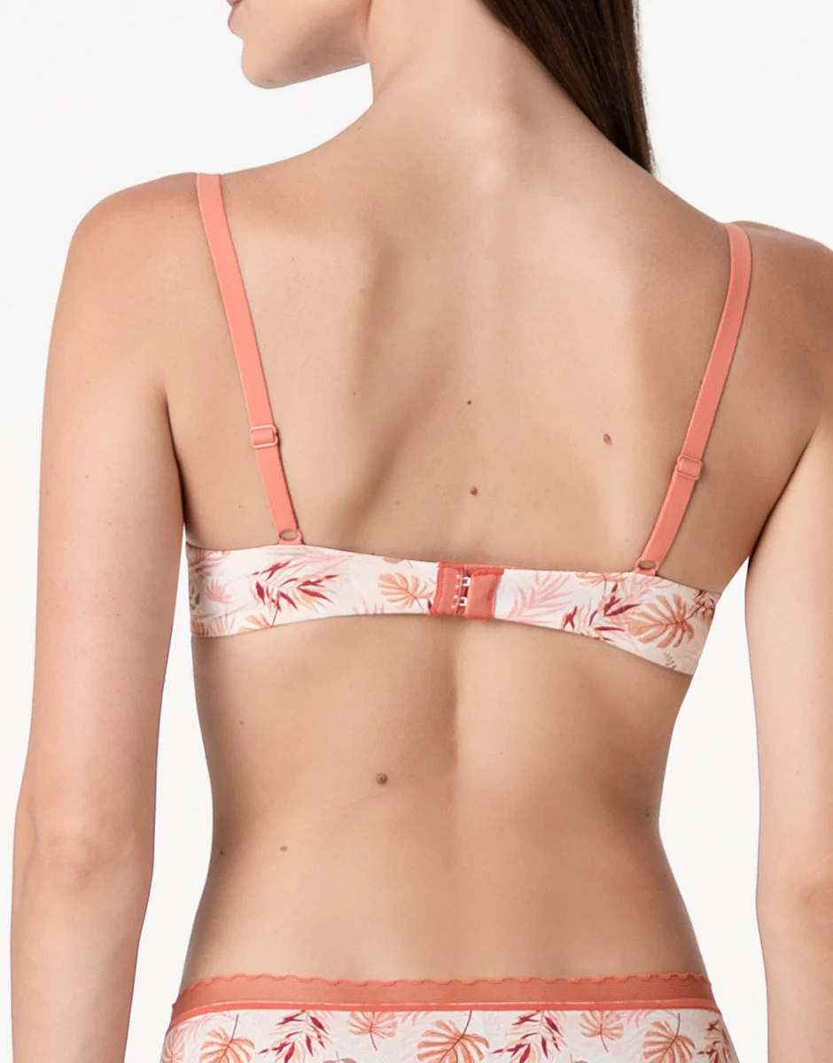 Reggiseno con Ferretto My Daily Comfort Printed in microfibra, rosa polvere stampato - Image 2
