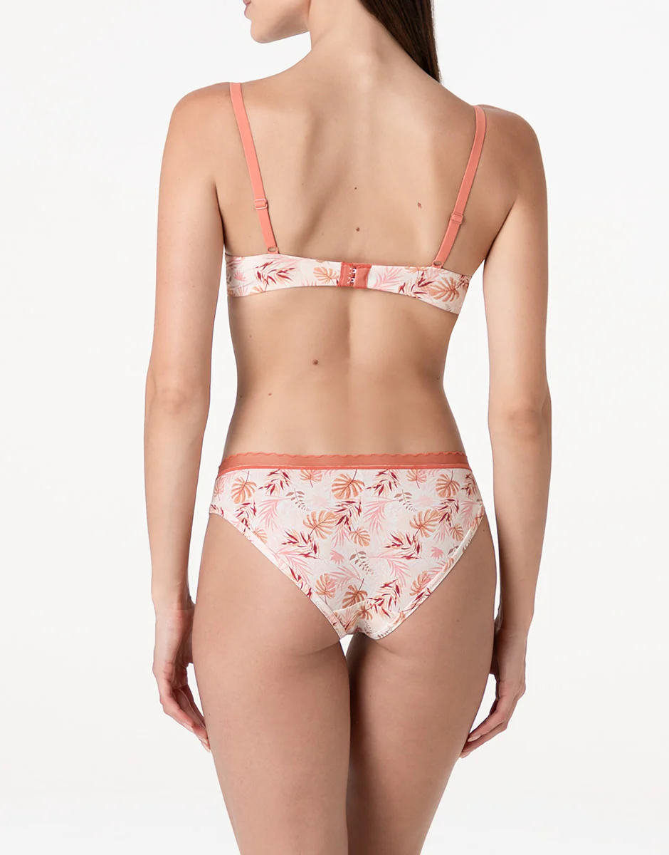 Reggiseno con Ferretto My Daily Comfort Printed in microfibra, rosa polvere stampato - Image 4