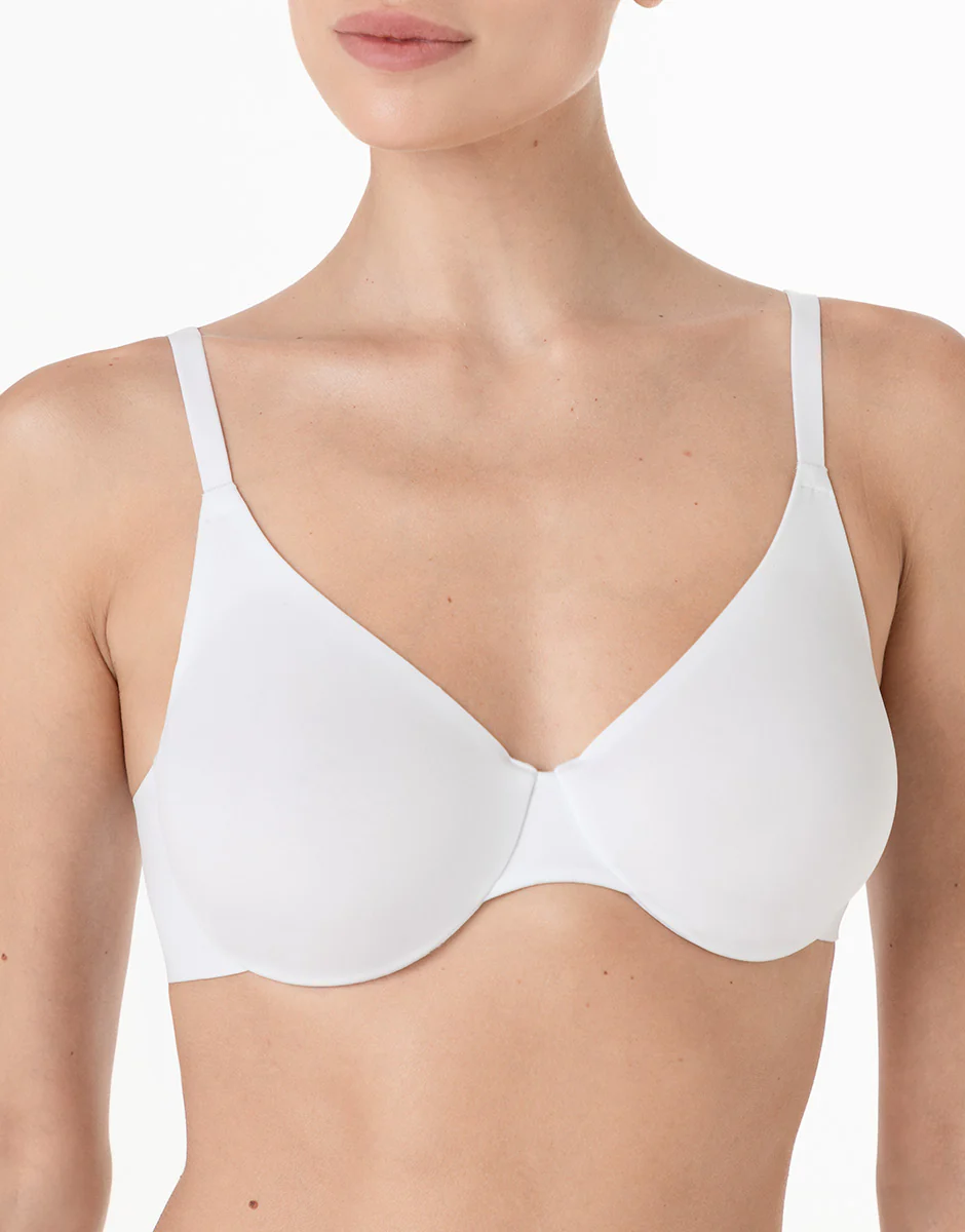 Reggiseno con Ferretto Senza Imbottitura Invisible Essence in microfibra, bianco - Image 5