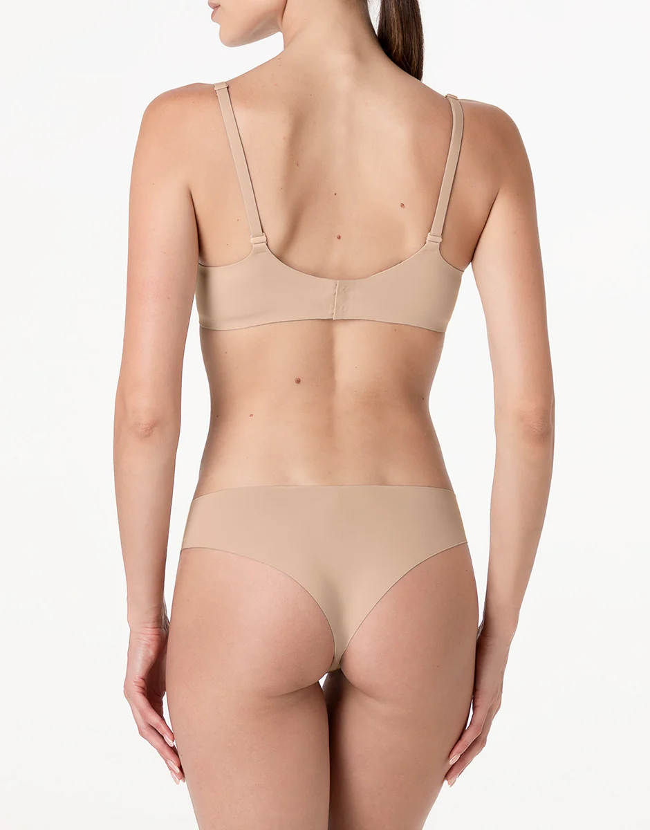 Reggiseno con Ferretto Senza Imbottitura Invisible Essence in microfibra, nudo chiaro - Image 5
