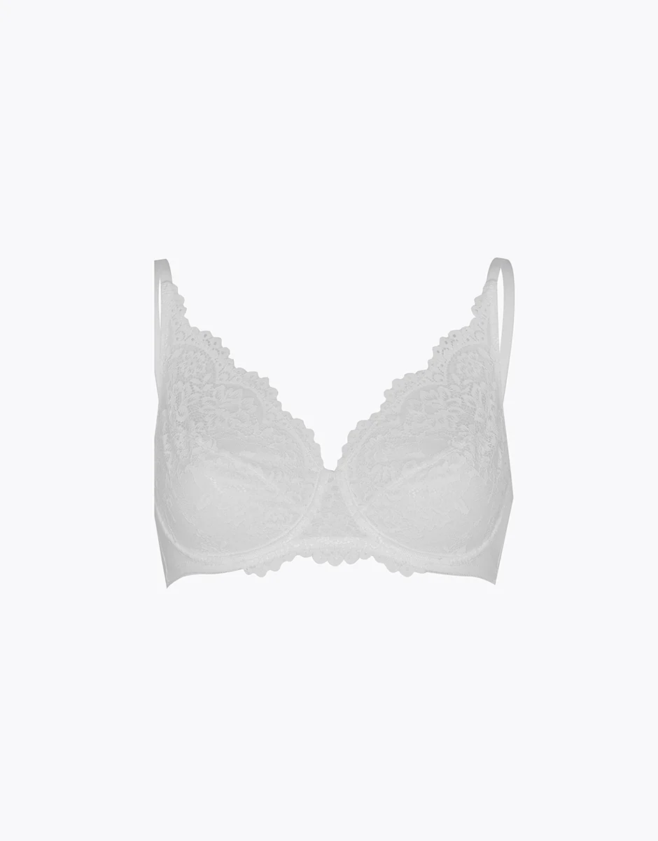 Reggiseno con Ferretto Stylish Lace in pizzo, bianco - Image 6