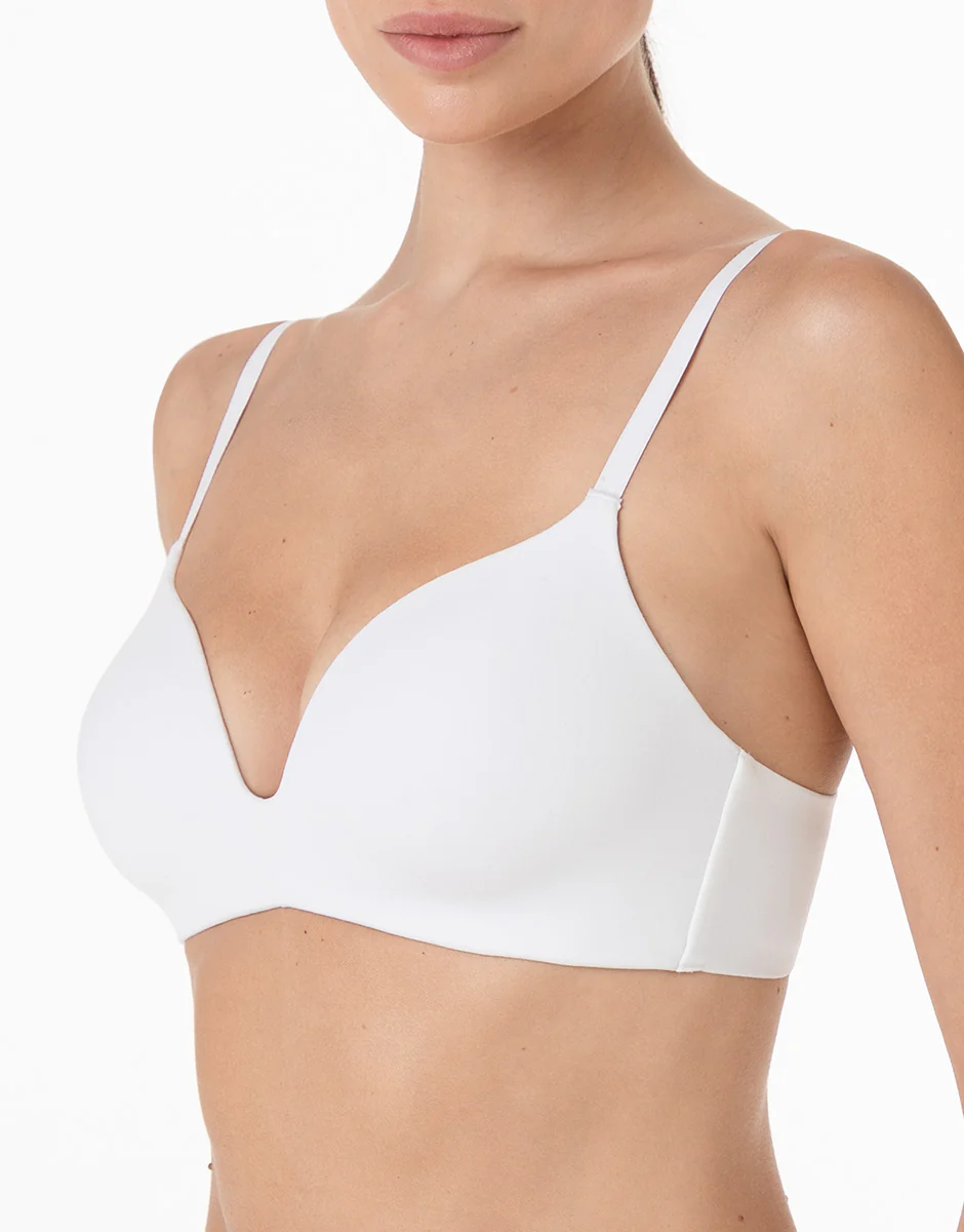 Reggiseno senza Ferretto Invisible Essence in microfibra, bianco - Image 5