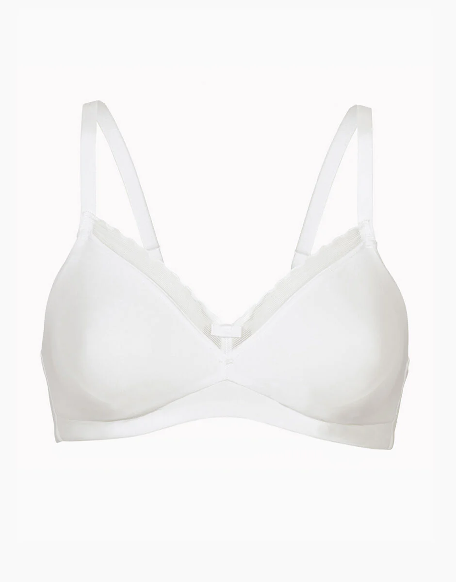 Reggiseno senza Ferretto My Daily Comfort in microfibra, bianco - Image 7