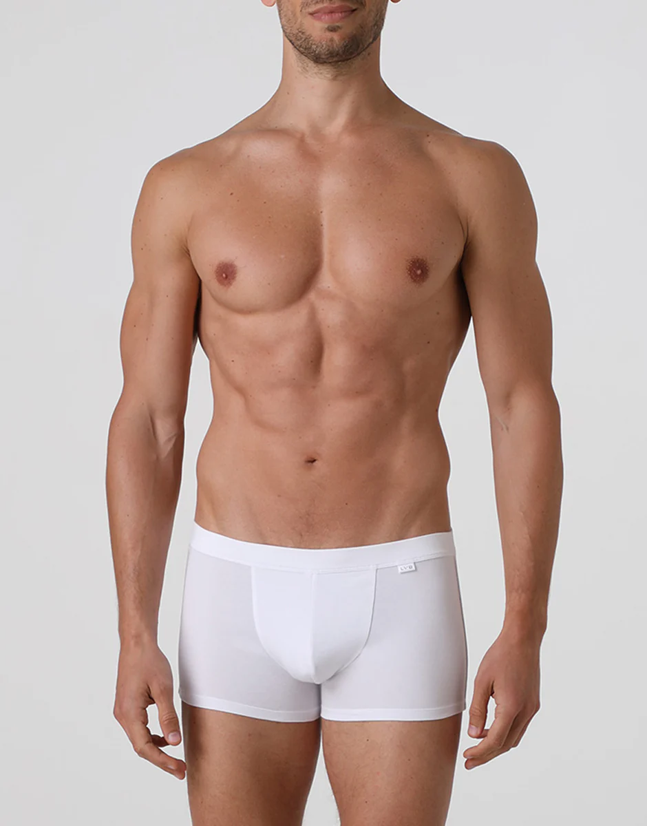 Short boxer Cotton Stretch bianco in cotone elasticizzato - Image 2