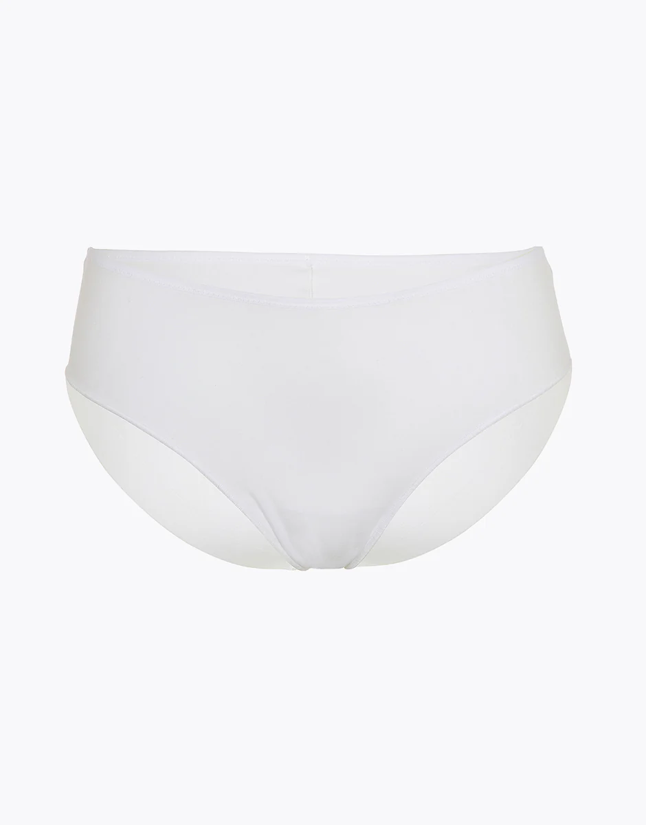 Slip midi Invisible Cotton bianco in cotone. Massima invisibilità - Image 4